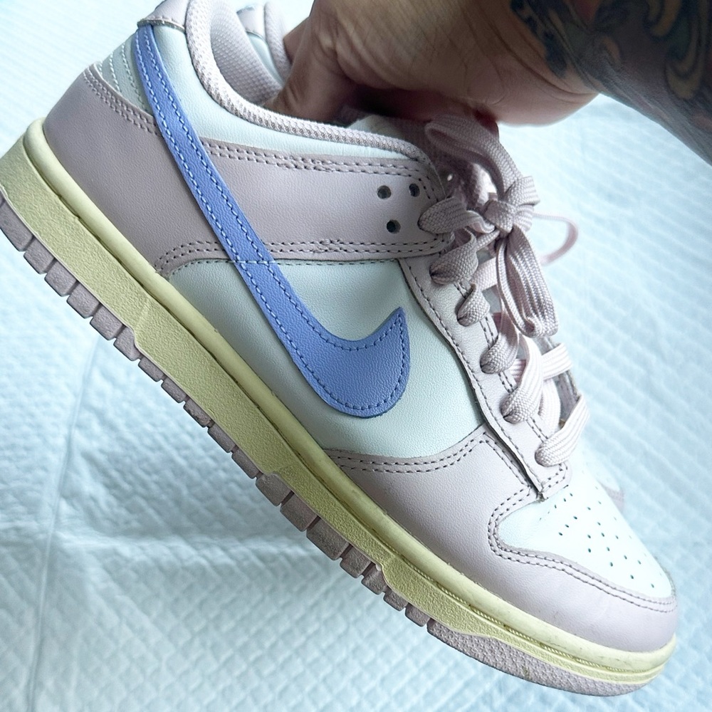 Nike Dunk Low - Pink Oxford - Womens 7 - pink dunks